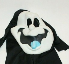 Fun World Easter Unlimited Friendly Ghost Mask  w/Blue Tongue Ghost Face Scream - £43.05 GBP
