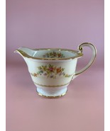 Noritake Japan Creamer Morimura White Cream Floral Gold Trim 3” - $372.27 MXN