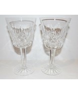STUNNING PAIR OF SIGNED WATERFORD CRYSTAL LISMORE 5 7/8&quot; CLARET WINE GLA... - £44.52 GBP