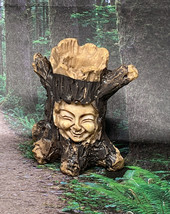 Miniature Fairy Garden Tree Stump w/Face Resin Figurine New - £4.19 GBP
