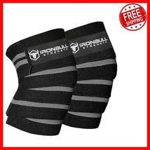 Durable Black/Grey Knee Straps for Weightlifting - Supportive &amp; Stylish ... - $69.83