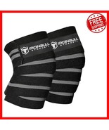 Durable Black/Grey Knee Straps for Weightlifting - Supportive &amp; Stylish ... - $1,285.95 MXN