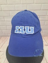 Monsters Inc University Adult Baseball Cap Hat Disney Parks Blue Embroidered - $24.11 CAD