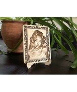 photo on wood / Engraved wooden photo / photo frame / wood photo portrai... - $40.00