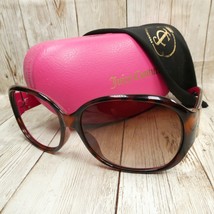 Juicy Couture Tortoise Sunglasses FRAMES w/ Case - Gold-Tone Bow Accent - £31.07 GBP