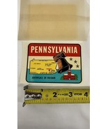 Pennsylvania Map Vintage Baxter Lane Car Travel Waterslide Decal - $9.65 CAD
