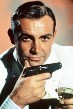 Sean Connery Goldfinger With Cocktail and Gun Classic Iconic Pose 18x24 ... - $23.99