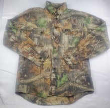 VTG Rattlers Advantage Timber Brand Shirt Mens L  Camo Heavy Hunting Made in USA - $29.69