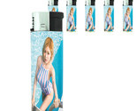 Thai Pin Up Girl D8 Lighters Set of 5 Electronic Refillable Butane  - $15.79