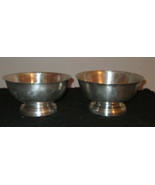 (2) Two Sheridan Footed Silver plate Bowl  E P Brass  CENTERPIECE - $17.83 CAD