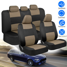 9Pc Auto Car Seat Cover Accessories Protector Universal Full Set 5-Sits Us - £37.73 GBP