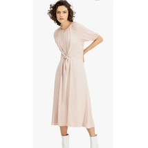 Alfani Womens S Prairie Rose Light Pink Tie Front Maxi Dress NWT BI28 - £30.83 GBP