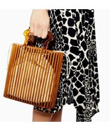 Women Bag  Designer Handbag   Chain Manual Woven Bag Stitching Bamboo Ba... - £145.46 GBP