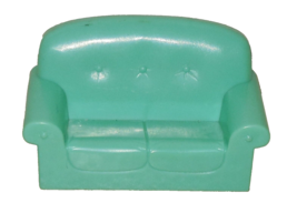 2010 Spin Master Olivia The Pig Doll House Replacement Aqua Green Sofa - $4.85