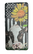Compatible with Google Pixel 6A Case, Retro USA American Flag Sunflower Cow Vint - £4.78 GBP