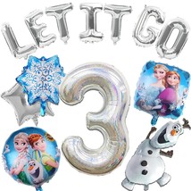 13 Pcs Frozen Birthday Party Decorations-Snowman Birthday Party Balloons, Frozen - £14.87 GBP
