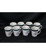 Home Holly Christmas Mugs Cups  Lot of 8 Xmas - €21,02 EUR