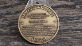 USN USS James E Williams DDG 95 Christened 2003 Christening Challenge Coin #112X - £21.55 GBP