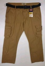 Wrangler Men&#39;s Cargo Tan Relaxed Fit Utility Pockets 70BRWAO Pants 40x30 New - £11.90 GBP
