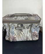 Vintage Jordache Floral Tapestry Overnight Toiletries Case Travel Bag W/... - $567.31 MXN