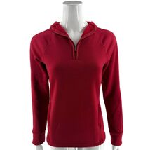 Athleta Altitude Polartec Half Zip Sweatshirt Womens Sz M Red Fleece Lin... - €29,70 EUR