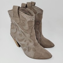 Carlos by Carlos Santana Sterling Women&#39;s Grey Western Ankle Boots Size 9 M - $58.87