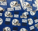 4 Indianapolis Colts Fabric for Masks, Four Smaller pieces, duck Cotton,  - £3.90 GBP