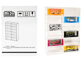 Showcase 12 Car Display Case Wall Mount with Clear Back Panel and Extra Space &quot;M - £40.22 GBP