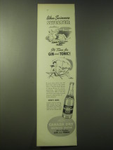 1948 Canada Dry Quinine Water Ad - When swimmers swelter it&#39;s time for gin - $18.49