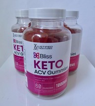 3 Pack Bliss Keto ACV Gummies Weight Loss 180 1000MG Dietary Supplement Vegan - £23.90 GBP