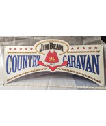 Jim Beam Country Caravan 1993 Tin Metal Sign Vintage Advertising Tavern Pub - £55.07 GBP