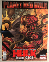 RED HULK &amp; UNCANNY X-FORCE (2011) Marvel 10&quot; x 13&quot; 2-sided promotional p... - $271.05 MXN