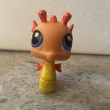 ~Littlest Pet Shop SEAHORSE 315 Orange/Yellow Authentic LPS Blue Eyes 2007~ - £3.53 GBP