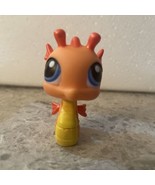 ~Littlest Pet Shop SEAHORSE 315 Orange/Yellow Authentic LPS Blue Eyes 2007~ - $85.03 MXN