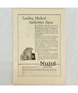 Vintage 1921 Nujol Hemorrhoids Piles Medicine Magazine Print Ad 8&quot; x 6&quot; - $9.07 CAD