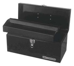 Westward 44Zj82 Westward Tool Box, Plastic, Steel, Black, 16 In W X 7 In... - $60.99