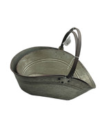 CBK Metal 2 Piece Set Galvanized Curved Oval Basket with Handle - £73.95 GBP