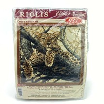Counted Cross Stitch Kit RIOLIS 937 - Leopard - Started Complete  - £39.36 GBP