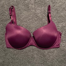 Victoria Secret Wear Everywhere T-Shirt Lightly Lined Push Up Purple Bra 32D - £12.72 GBP
