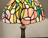 Dale Tiffany 17&quot; Lamp with 10&quot; Stained Glass Shade! - $96.74