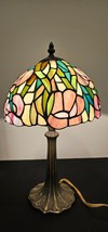 Dale Tiffany 17&quot; Lamp with 10&quot; Stained Glass Shade! - £76.12 GBP