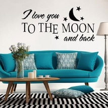 3 Pack - Hot I Love You To The Moon Decal Wall Sticker - Black - £23.09 GBP