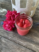 Strawberry &amp; Vanilla Delight Heavily Scented Candle - $18.00