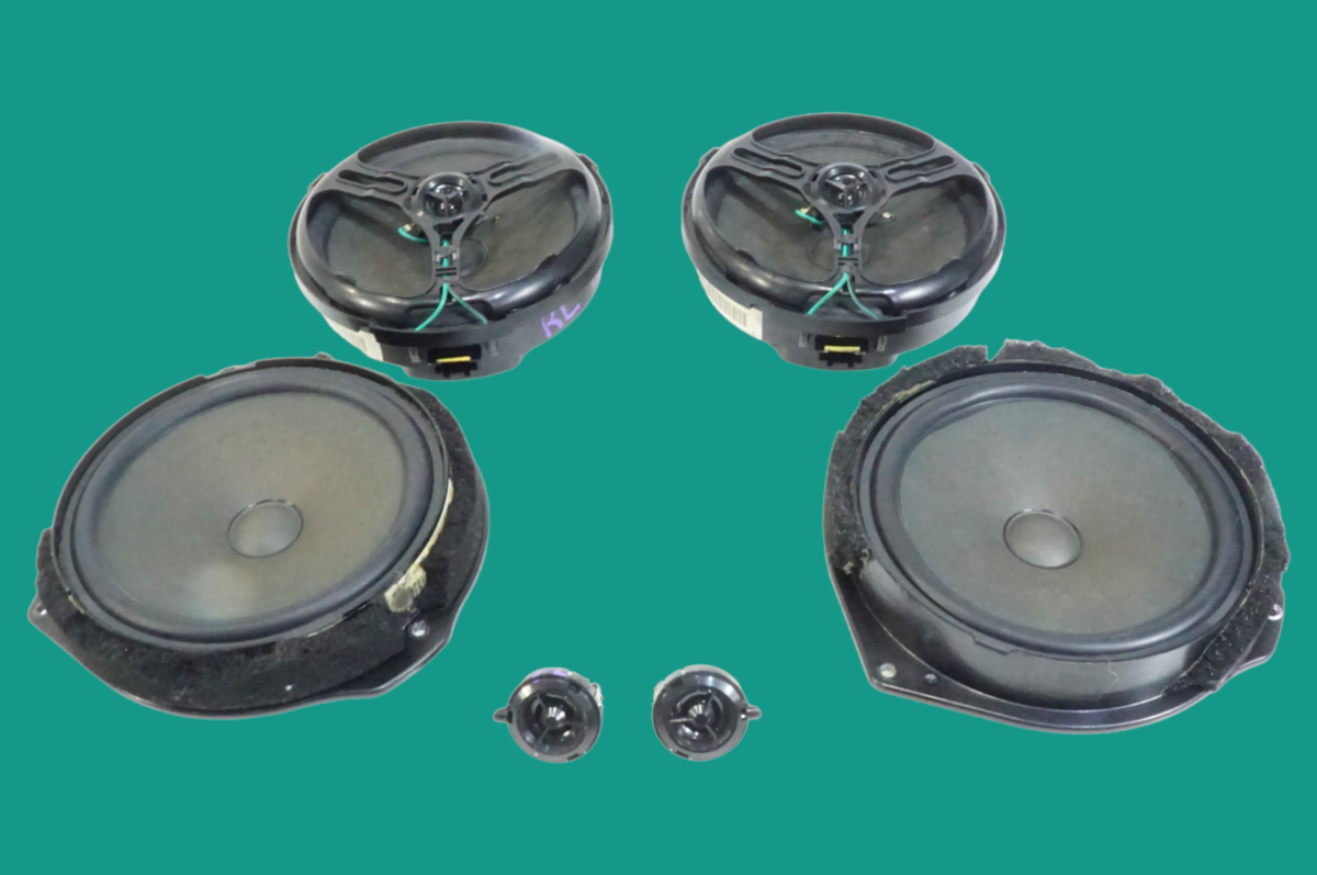 2008-2014 mercedes c300 w204 c350 door speaker tweeter audio sound set of 6 - $145.87