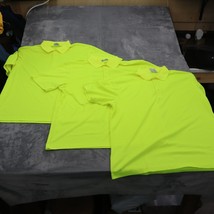 Clique Polo Shirt Mens XL Yellow Casual Golf Golfing Rugby Set Of 3 - $18.69