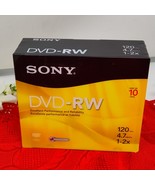 SONY DVD-RW 10 Pack- NEW Sealed 120 Min - $14.98