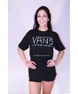 NEW WITH TAGS VANS COTTON BLACK WHITE STICKYS OFF THE WALL GRAPHIC T-SHIRTS - £20.70 GBP