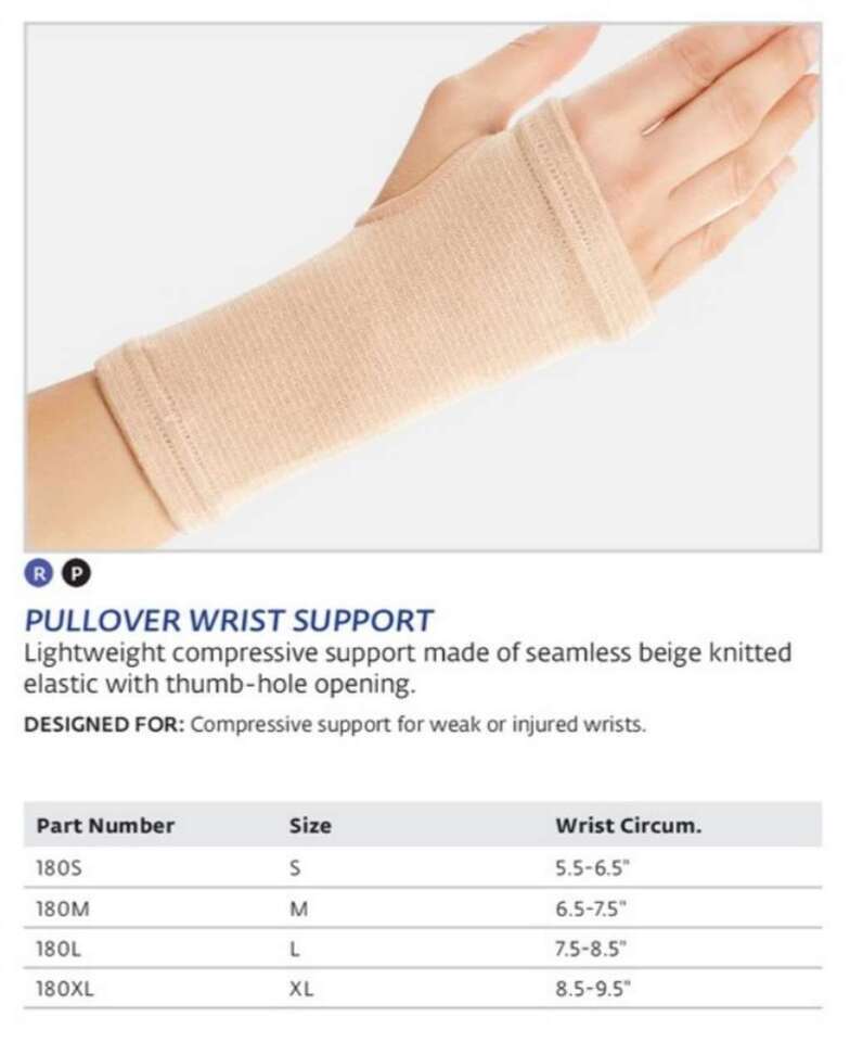 DJO Bell-Horn Pullover Wrist Support (Beige) Medium - Compressive Suppor... - $14.03