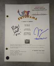 John DiMaggio &amp; Billy West Hand Signed Autograph Futurama Script COA - £120.40 GBP