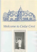 Welcome to Cedar Crest Brochures Kansas Governor Residence 1980&#39;s - $18.81
